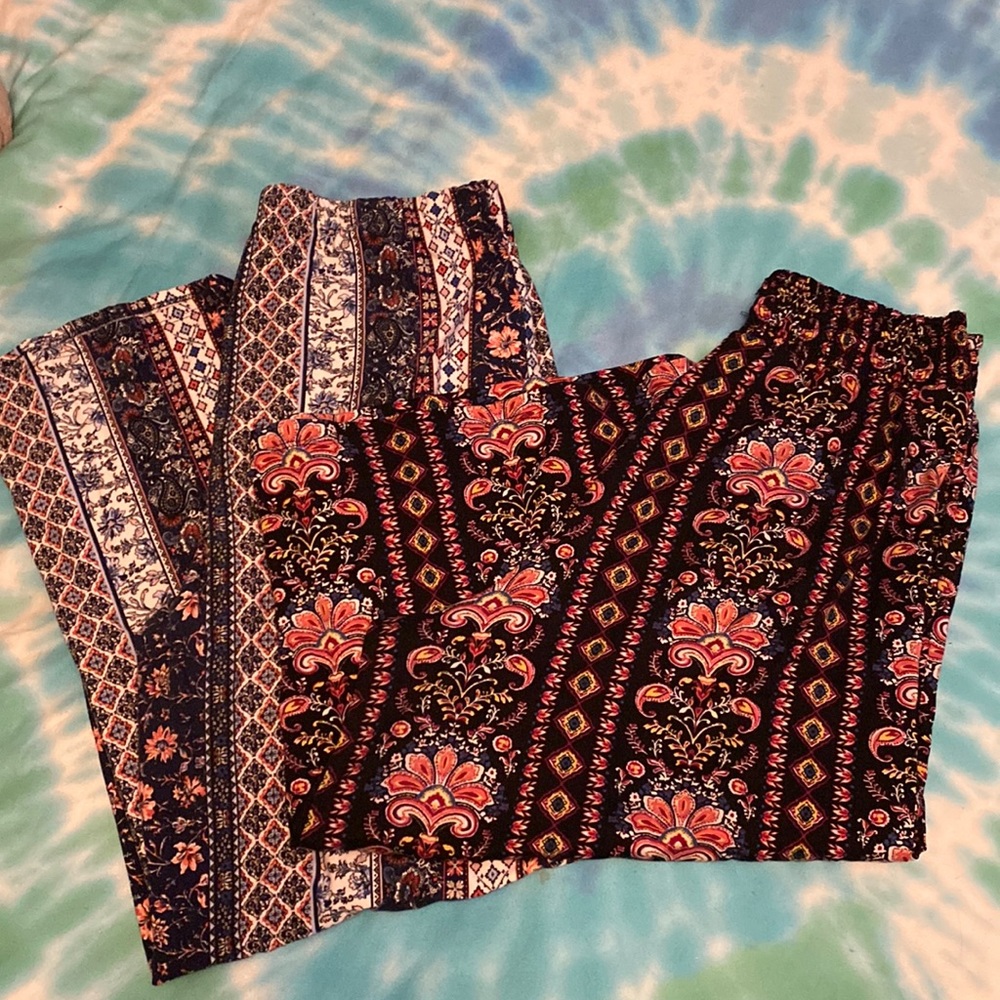 Flowy lightweight dress pants/gauchos bundle, 2x #17